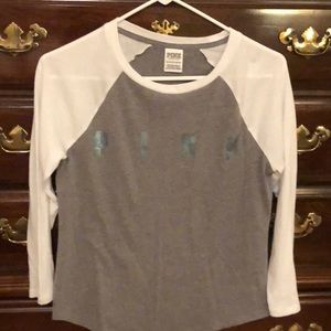 Long sleeve tee from pink